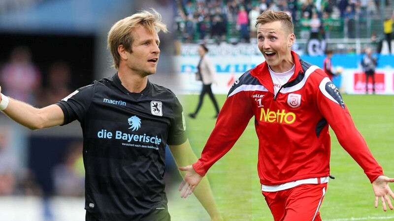 1860 München (links Stefan Aigner) muss, Jahn Regensburg (hier Marc Lais) darf in die Relegation zwischen zweiter und dritter Liga.
