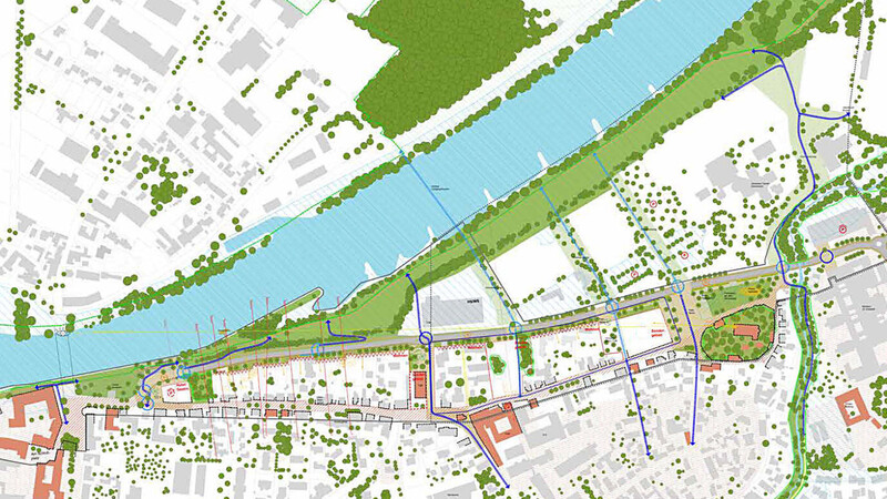 Für das Quartier zwischen Herzogsschloss (links) und Klinikum St. Elisabeth (rechts) hat die Stadtverwaltung einen Rahmenplan erarbeitet, um die Möglichkeiten der künftigen Entwicklung zu beleuchten.