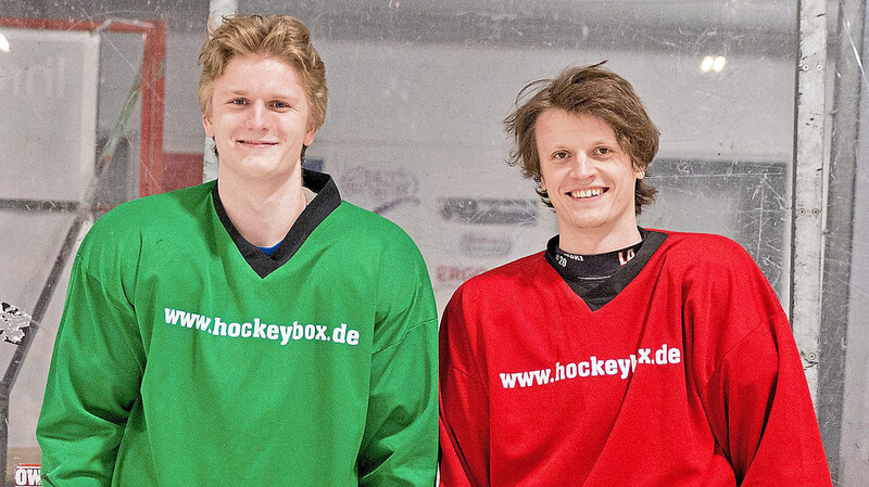 Gemeinsam derzeit beim ESV Gebensbach auf dem Eis: Neal und Patrik Samanski (von links).  Foto: Dominik Findelsberger