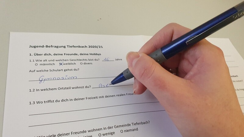 Den Fragebogen können die Jugendlichen der Gemeinde Tiefenbach bis 15. Dezember abgeben.
