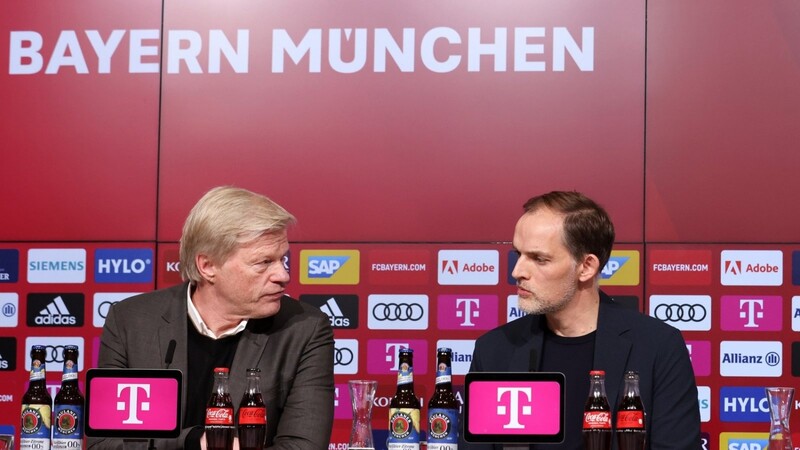 Alpha-Bayern: Der Vorstandsvorsitzende Oliver Kahn (l.) und Münchens Neu-Trainer Thomas Tuchel.