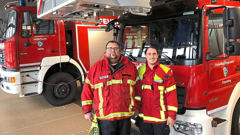 Kommandant Michael Bruckmoser (rechts) und Vorsitzender Andreas Tauber ziehen sechs Monate nach dem Neustart in der Feuerwehrführung ein erstes positives Fazit.
