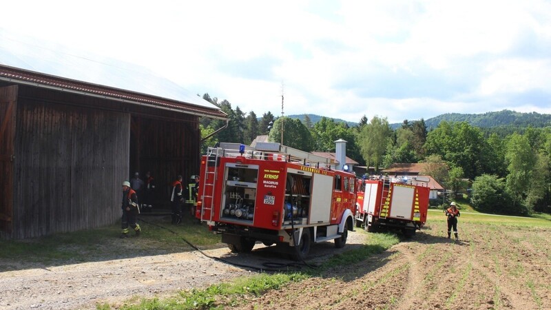 Die Feuerwehr Ayrhof hatte die Lage schnell unter Kontrolle.