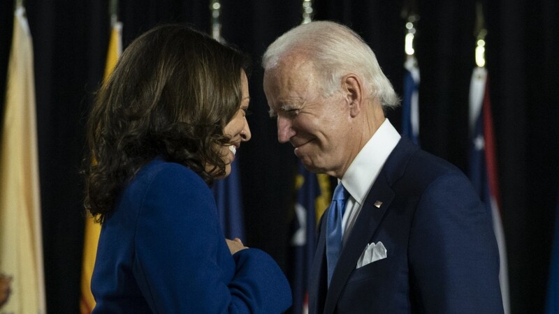 Joe Biden, designierter Präsidentschaftskandidat der US-Demokraten, und Kamala Harris, Vize-Präsidentschaftsbewerberin der Demokraten.