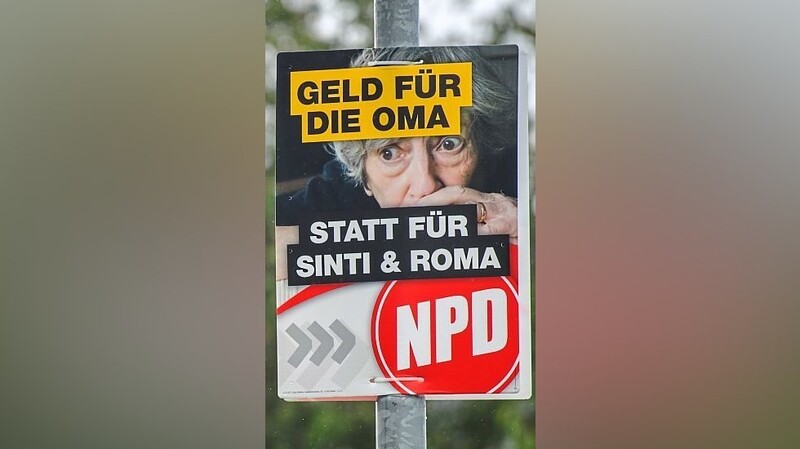 Dieses NPD-Plakat hing in Ingolstadt.