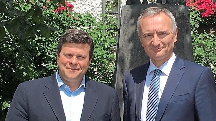 Landtagsabgeordneter Dr. Harald Schwartz war zu Besuch bei Leipfinger-Bader.