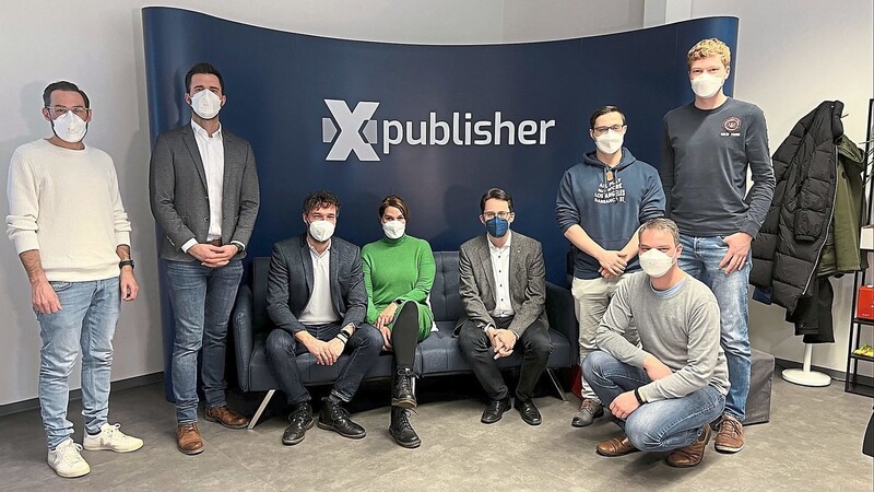 Auch der neu angesiedelten Firma Xpublisher statteten sie einen Besuch ab.