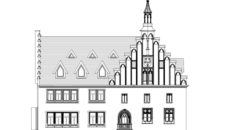Welche Farbe wird das historische Rathaus am Straubing Ludwigsplatz künftig haben?