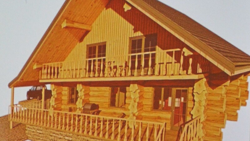 Ein solches Holzhaus, das fast schon wie eine Blockhütte aussieht, will ein Häuslebauer in Rudertshausen errichten.