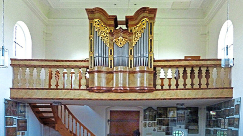 Die Prospektansicht der Orgel