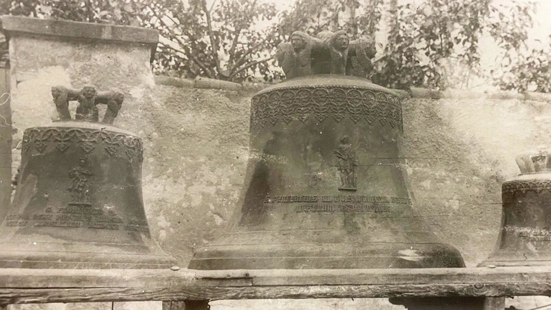 Diese drei Glocken mussten 1917 kriegsbedingt abgegeben werden.
