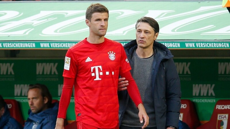 Unter Niko Kovac (rechts) musste Thomas Müller meistens mit der Bank Vorlieb nehmen