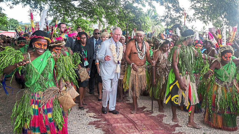 Der britische Thronfolger Prinz Charles besuchte den Inselstaat Vanuatu im Jahr 2018. Heuer steht Vanuatu im Mittelpunkt des Weltgebetstags der Frauen.
