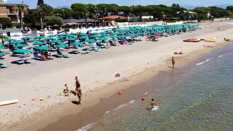 Sonne, Strand und Meer in Terracina. Italien wird von der Liste der Risikogebiete gestrichen.