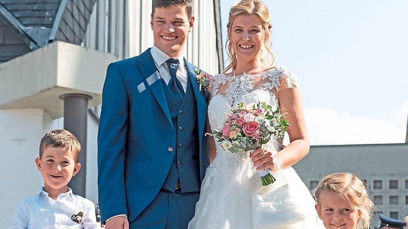 Teresa und Christian Betz heirateten am Samstag in Geigant.