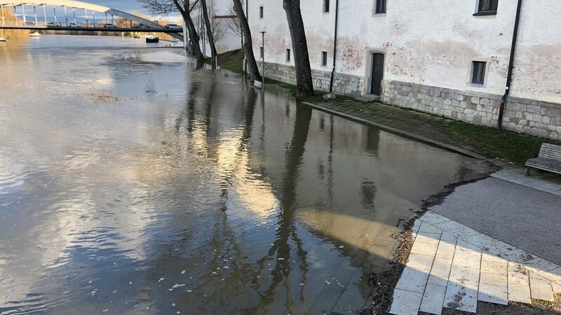 Die Hochwasserlage in Straubing: Sie hat am Mittwoch ihren Höhepunkt erreicht.