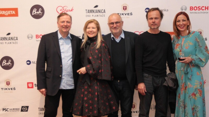 Reinhard Schmid (v.li.) mit Gattin Karin, Veranstalter Gorazd Cuk, Peter Gric aus Wien sowie Selektorin Maja Zivanovic.