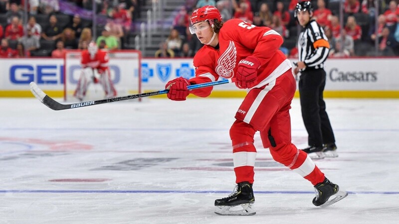 In der Preseason der NHL lief Moritz Seider bereits für die Detroit Red Wings auf.