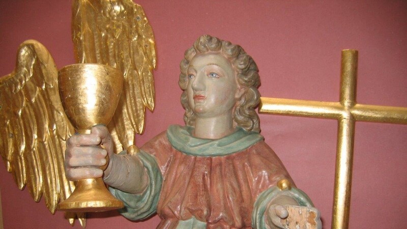 Dieser Engel wurde 2011 aus der Kirche Maria Himmelfahrt in Pfatter gestohlen. Nun ist er wieder aufgetaucht.
