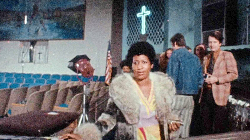 Aretha Franklin bei ihrem Gospel-Auftritt in Los Angeles 1972