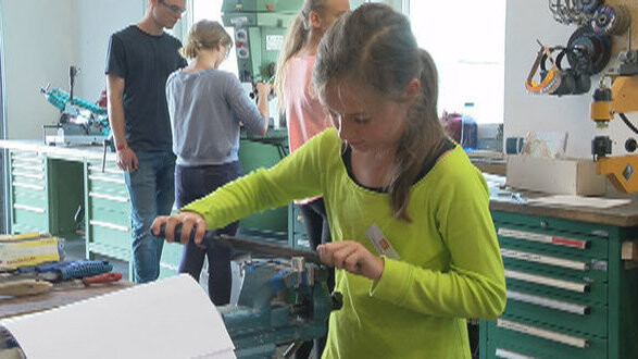 Im "Mädchen für Technik-Camp" konnten die 12- bis 14-Jährigen einmal in den Berufsalltag reinschnuppern.