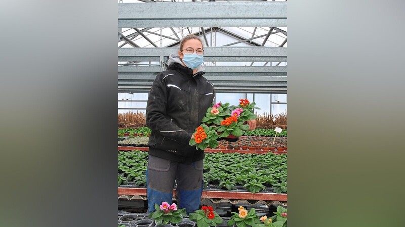 Sophie Linseisen macht eine Ausbildung zur Zierpflanzengärtnerin.