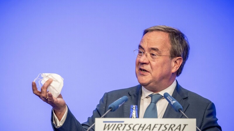Armin Laschet hat beim CDU-Wirtschaftsrat einen schweren Stand. Viele hätten sich Markus Söder als Kanzlerkandidat gewünscht.