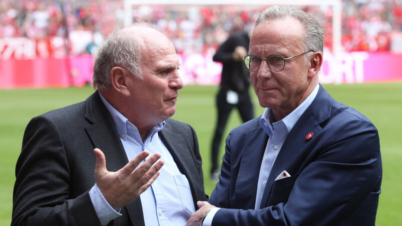 Bayern-Bosse: Präsident Uli Hoeneß (li.) und Vorstandschef Karl-Heinz Rummenigge.