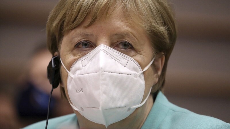 Bundeskanzlerin Angela Merkel (CDU) spricht im Plenum des Europäischen Parlaments.Bildfunk +++ 