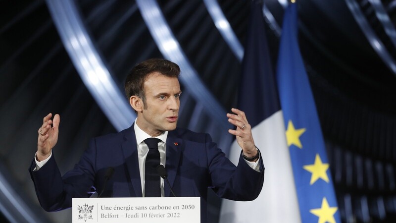 Emmanuel Macron skizziert in Belfort die französische Energiestrategie bis 2050.