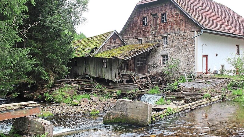 Idyllisches Rauschen - die historische Böbrachmühle am Rothbach wird seit Jahrhunderten regelmäßig überschwemmt.