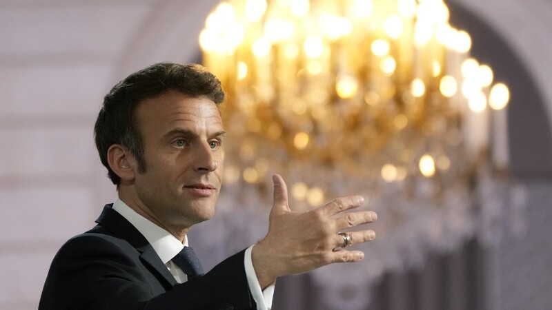 Der Amtsinhaber, der es wieder werden will: Emmanuel Macron.