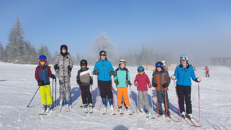 Bei Sonnenschein und guten Wintersportverhältnissen konnten die Teilnehmer des Kursangebotes den Tag genießen.