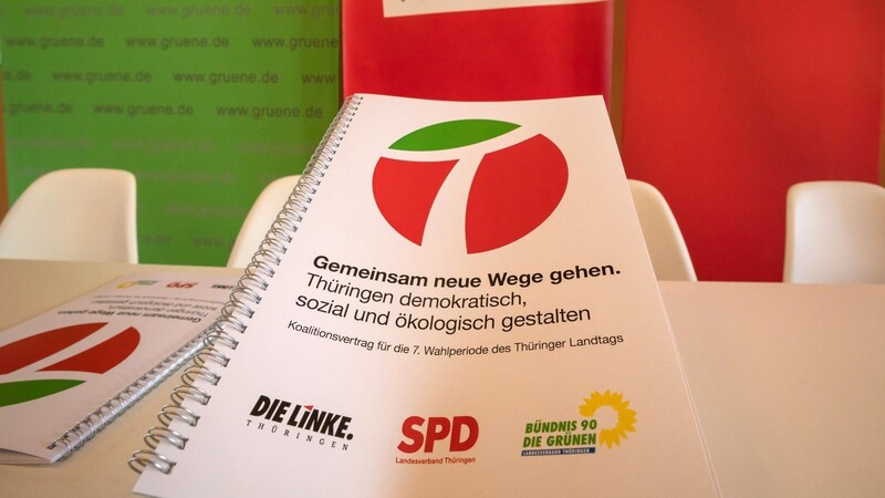 Linke, SPD und Grüne haben am Dienstag ihren gemeinsamen Regierungsvertrag unterzeichnet und wagen nun das Experiment Minderheitsregierung.