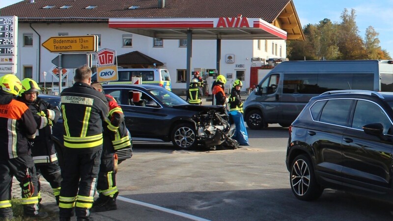 Der BMW der Unfallverursacherin