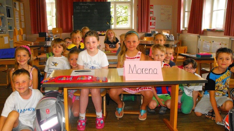 Diese Schulkinder besuchen ab September die Flexible Grundschule in Arnbruck. Bei einem Schnuppertag lernten sie sich schon kennen.