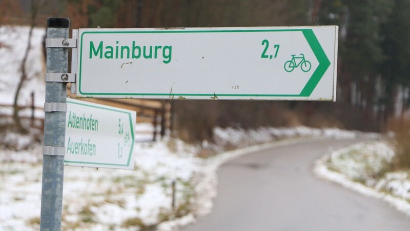 2,7 Kilometer nach Mainurg: Die Gemeinde Attenhofen will den Radweganschluss an die Stadt realisieren.