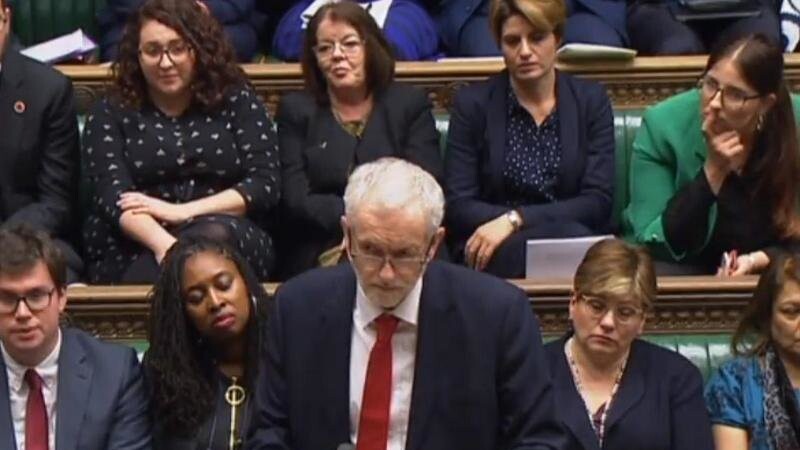 Oppositionschef Jeremy Corbyn im britischen Parlament.