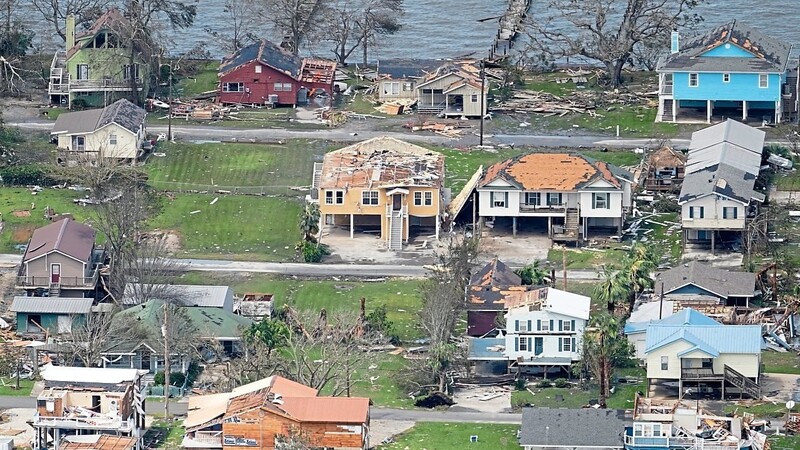 Das schadenträchtigste Ereignis war Hurrikan "Laura", der im August im US-Bundesstaat Louisiana für schwere Schäden sorgte.