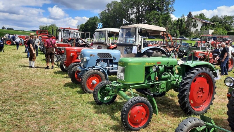 Groß war beim Oldtimertreffen auch die Zahl der teilnehmenden Traktoren.