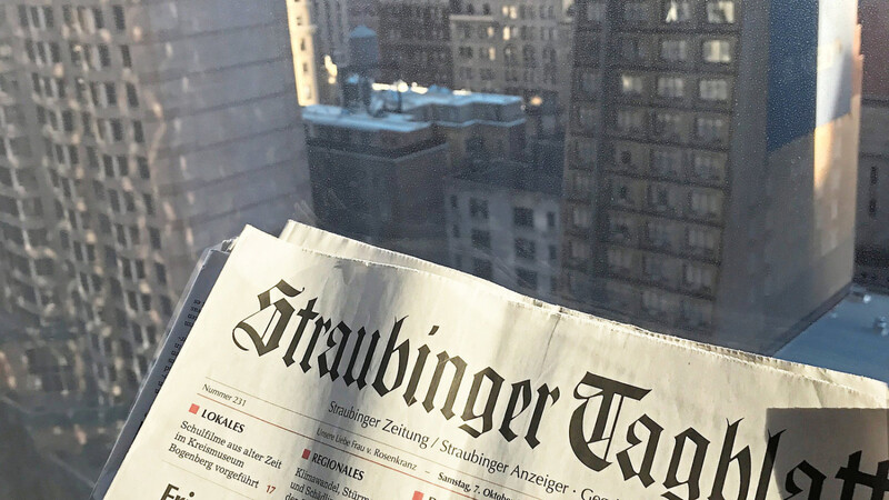 Das Straubinger Tagblatt wird auch in New York gelesen. Hier eine Archivaufnahme von 2017 von unserer Redakteurin.