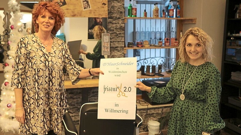 Künftig Geschäftspartnerinnen: Die Friseurmeisterinnen Sabine Schneider (links) und Natalie Ruhland freuen sich auf ihren neuen Salon in Willmering.