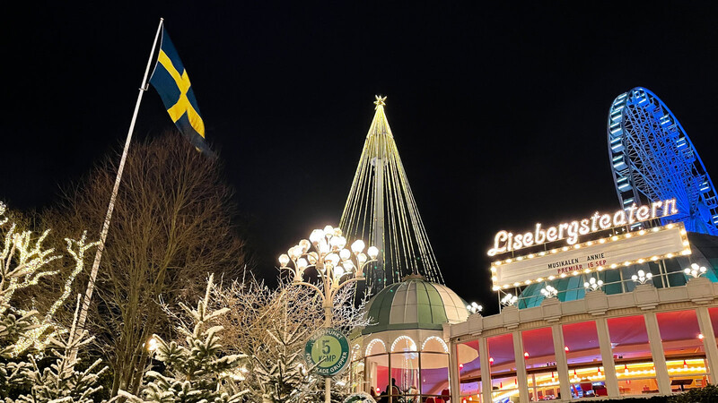 Jul på Liseberg - Weihnachten in Liseberg, dem größten Weihnachtsmarkt in Schweden.