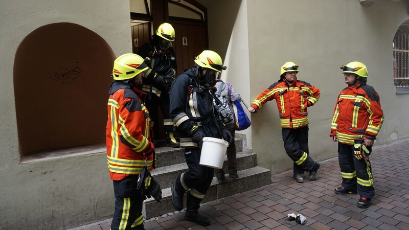 Gegen Mittag musste die Feuerwehr mehrmals zu Bränden in der Landshuter Innenstadt ausrücken.