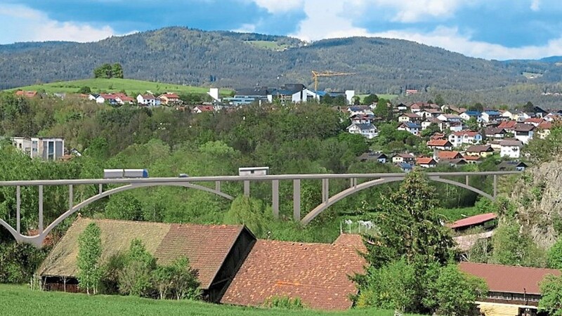 Die vom Staatlichen Bauamt und auch vom Stadtrat favorisierte Variante ist die Bogenbrücke.