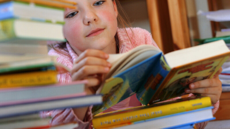 Schüler von elf bis 14 Jahren, die Mitglied im Sommerferien-Leseclub sind, können sich in allen Bibliotheken Bayerns kostenlos Bücher ausleihen. (Foto: Jens Büttner/dpa)