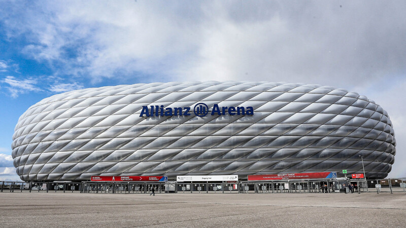 Spielort bei der paneuropäischen Europameisterschaft 2020: Die Münchner Allianz Arena.
