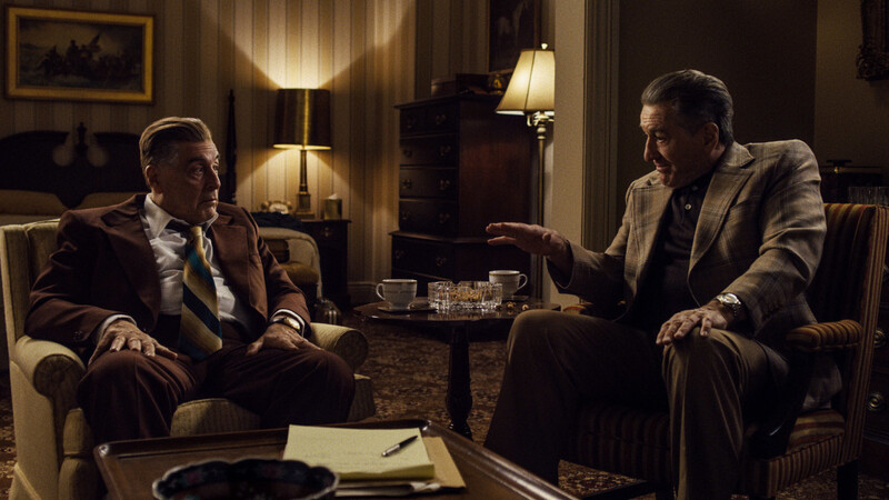 Vielleicht das letzte Duett der beiden? Al Pacino als Gewerkschaftsboss Jimmy Hoffa (links) und Robert De Niro in der Rolle des Killers Frank Sheeran.