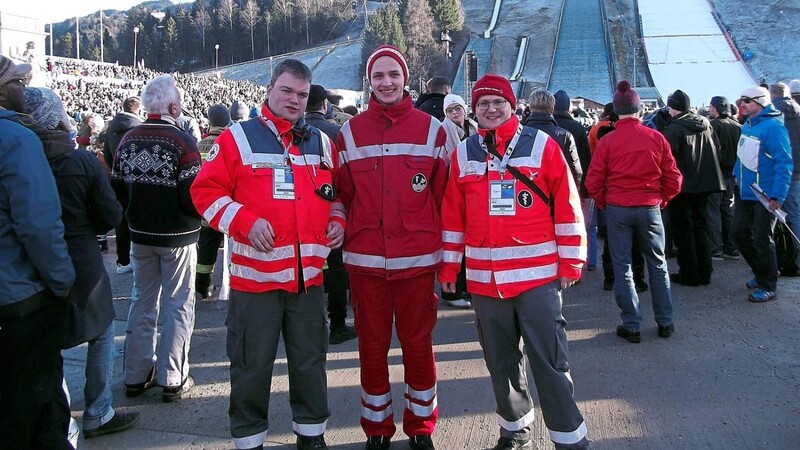 Die Waldmünchner waren am Neujahrstag beim Skispringen der Vier-Schanzen-Tournee in Garmisch-Partenkirchen im Einsatz.