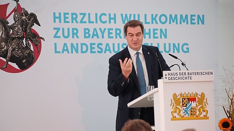 Vor 400 Gästen eröffnete Ministerpräsident Markus Söder die Bayerische Landesausstellung.